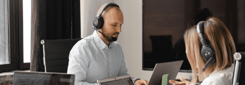 IT support assisting on a managed service subscriber on our MSP for IT in chicago