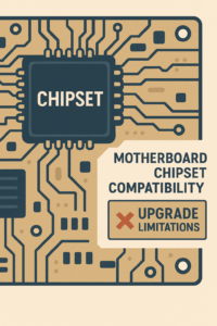 Motherboard chipset compatibility showing upgrade limitations