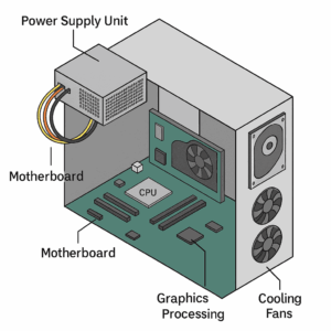 what is the power supply unit in a computer diagram