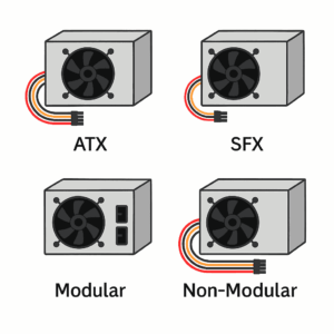 types of power supply in computer ATX SFX modular