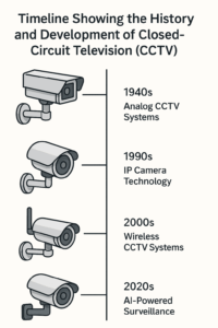 Evolution of CCTV from analog systems to IP and AI-powered surveillance cameras